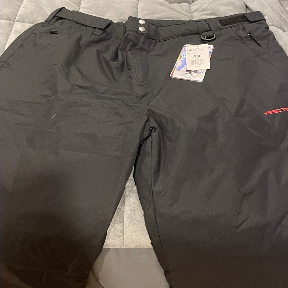 Arctix Women's Black Snow Pants with Red Accent size 3X
